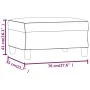 Taupe gray fabric footrest 70x55x41 cm by , Ottomans - Ref: Foro24-349354, Price: 57,66 €, Discount: %
