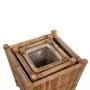 Planters with nylon lining 3 units bamboo by vidaXL, Pots and planters - Ref: Foro24-41507, Price: 76,27 €, Discount: %