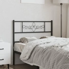 Kopfteil aus schwarzem Metall, 75 cm von , Kopf- und Fußteile - Ref: Foro24-355293, Preis: 23,58 €, Rabatt: %