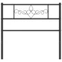 Black metal headboard 75 cm by , Headboards and footboards - Ref: Foro24-355293, Price: 23,58 €, Discount: %