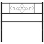 Cabecero de metal negro 75 cm de , Cabeceros y pies de cama - Ref: Foro24-355293, Precio: 23,93 €, Descuento: %