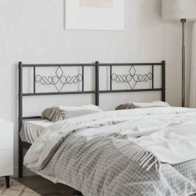 Kopfteil aus schwarzem Metall, 140 cm von , Kopf- und Fußteile - Ref: Foro24-355300, Preis: 34,75 €, Rabatt: %