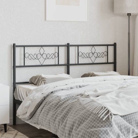 Kopfteil aus schwarzem Metall, 140 cm von , Kopf- und Fußteile - Ref: Foro24-355300, Preis: 35,27 €, Rabatt: %