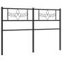 Cabecero de metal negro 140 cm de , Cabeceros y pies de cama - Ref: Foro24-355300, Precio: 34,71 €, Descuento: %