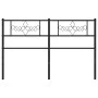 Cabecero de metal negro 140 cm de , Cabeceros y pies de cama - Ref: Foro24-355300, Precio: 34,71 €, Descuento: %