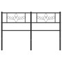 Kopfteil aus schwarzem Metall, 140 cm von , Kopf- und Fußteile - Ref: Foro24-355300, Preis: 35,27 €, Rabatt: %