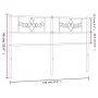 Cabecero de metal negro 140 cm de , Cabeceros y pies de cama - Ref: Foro24-355300, Precio: 34,71 €, Descuento: %