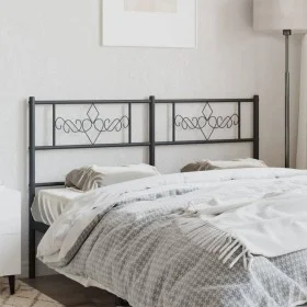 Kopfteil aus schwarzem Metall, 120 cm von , Kopf- und Fußteile - Ref: Foro24-355298, Preis: 32,92 €, Rabatt: %