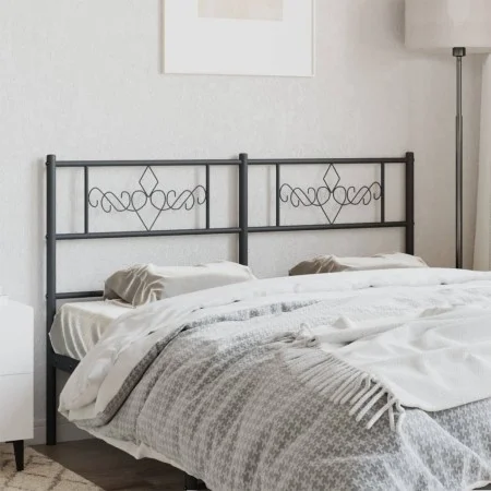 Cabecero de metal negro 120 cm de , Cabeceros y pies de cama - Ref: Foro24-355298, Precio: 32,91 €, Descuento: %