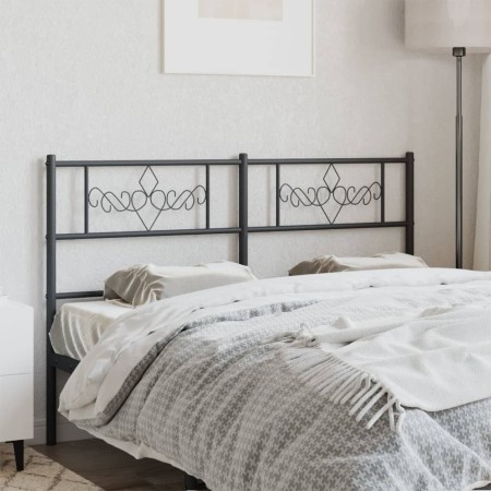 Kopfteil aus schwarzem Metall, 120 cm von , Kopf- und Fußteile - Ref: Foro24-355298, Preis: 33,36 €, Rabatt: %