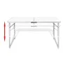 Mesa de camping plegable ajustable con 4 taburetes 120x60 cm de vidaXL, Mobiliario de camping - Ref: Foro24-41328, Precio: 64...