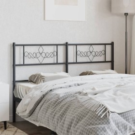 Cabecero de metal negro 160 cm de , Cabeceros y pies de cama - Ref: Foro24-355302, Precio: 34,40 €, Descuento: %