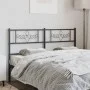 Black metal headboard 160 cm by , Headboards and footboards - Ref: Foro24-355302, Price: 33,94 €, Discount: %