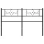 Black metal headboard 160 cm by , Headboards and footboards - Ref: Foro24-355302, Price: 33,94 €, Discount: %