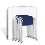 Mesa de camping plegable ajustable con 4 taburetes 120x60 cm de vidaXL, Mobiliario de camping - Ref: Foro24-41328, Precio: 64...