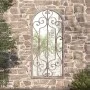 Sand-colored iron garden mirror for outdoor use 100x45 cm by , Mirrors - Ref: Foro24-318373, Price: 149,57 €, Discount: %