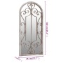 Sandfarbener Gartenspiegel aus Eisen für den Außenbereich, 100 x 45 cm von , Spiegel - Ref: Foro24-318373, Preis: 176,28 €, R...