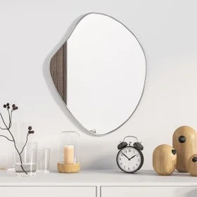 Silver wall mirror 50x40 cm by , Mirrors - Ref: Foro24-348248, Price: 46,42 €, Discount: %