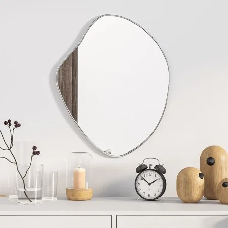 Silver wall mirror 50x40 cm by , Mirrors - Ref: Foro24-348248, Price: 46,42 €, Discount: %