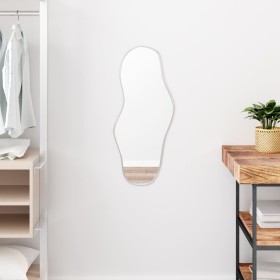Silver wall mirror 70x30 cm by , Mirrors - Ref: Foro24-348255, Price: 39,64 €, Discount: %