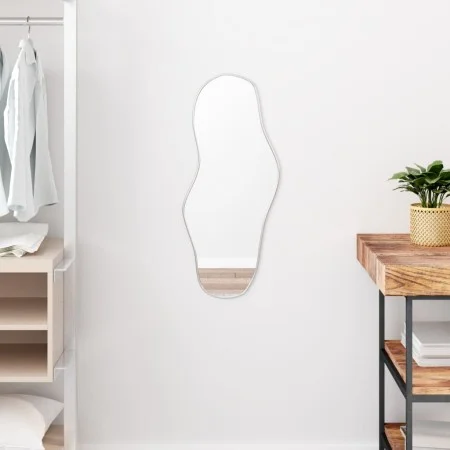 Silver wall mirror 70x30 cm by , Mirrors - Ref: Foro24-348255, Price: 38,90 €, Discount: %
