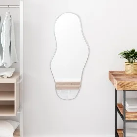 Silver wall mirror 90x40 cm by , Mirrors - Ref: Foro24-348257, Price: 69,16 €, Discount: %