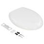 Toilet lid soft close and quick release white by , Toilet and bidet seats - Ref: Foro24-145015, Price: 46,20 €, Discount: %