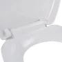 WC-Deckel mit Absenkautomatik und Schnellverschluss, weiß von , Toiletten- und Bidetsitze - Ref: Foro24-145015, Preis: 42,88 ...