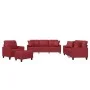 Sofa set with cushions 4 pieces red synthetic leather by , Sofas - Ref: Foro24-3201356, Price: 690,46 €, Discount: %