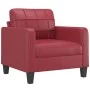 Sofa set with cushions 4 pieces red synthetic leather by , Sofas - Ref: Foro24-3201356, Price: 690,46 €, Discount: %