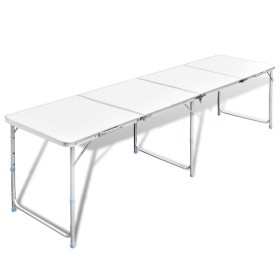 Klappbarer Aluminium-Campingtisch mit 240 x 60 cm von vidaXL, Campingmöbel - Ref: Foro24-41327, Preis: 107,34 €, Rabatt: %