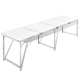 Mesita plegable de aluminio camping con 240 x 60 cm de vidaXL, Mobiliario de camping - Ref: Foro24-41327, Precio: 105,46 €, D...
