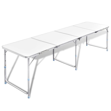 Klappbarer Aluminium-Campingtisch mit 240 x 60 cm von vidaXL, Campingmöbel - Ref: Foro24-41327, Preis: 107,64 €, Rabatt: %