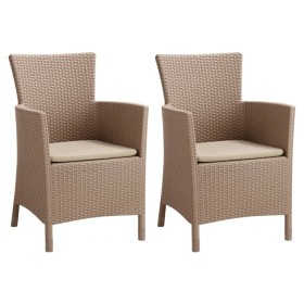 Keter Silla de comedor de jardín Iowa capuchino de , Sillas de jardín - Ref: Foro24-3082792, Precio: 199,32 €, Descuento: %