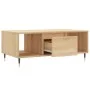 Sonoma oak plywood coffee table 90x50x36.5 cm by , Coffee table - Ref: Foro24-830583, Price: 61,88 €, Discount: %