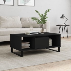 Couchtisch aus schwarzem Sperrholz, 90 x 50 x 36,5 cm von , Couchtisch - Ref: Foro24-830597, Preis: 86,81 €, Rabatt: %