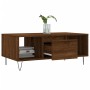 Mesa de centro madera contrachapada marrón roble 90x50x36,5 cm de , Mesas de centro - Ref: Foro24-830595, Precio: 62,27 €, De...