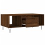 Mesa de centro madera contrachapada marrón roble 90x50x36,5 cm de , Mesas de centro - Ref: Foro24-830595, Precio: 62,27 €, De...