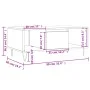 Couchtisch aus braunem Eichensperrholz, 90 x 50 x 36,5 cm von , Couchtisch - Ref: Foro24-830595, Preis: 61,53 €, Rabatt: %