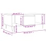 Mesa de centro madera contrachapada marrón roble 90x50x36,5 cm de , Mesas de centro - Ref: Foro24-830595, Precio: 62,27 €, De...