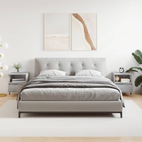 Mesitas noche 2 uds madera ingeniería gris hormigón 40x35x50 cm de , Mesitas de noche - Ref: Foro24-830613, Precio: 71,01 €, ...