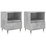 Nachttische 2 Stück betongraues Holzwerkstoff 40x35x50 cm von , Nachttische - Ref: Foro24-830613, Preis: 71,11 €, Rabatt: %