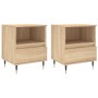 Nachttische, 2 Stück, Holzwerkstoff, Sonoma-Eiche, 40 x 35 x 50 cm von , Nachttische - Ref: Foro24-830611, Preis: 71,98 €, Ra...