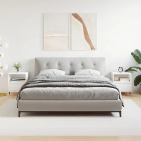 Mesitas de noche 2 uds madera de ingeniería blanco 40x35x50 cm de , Mesitas de noche - Ref: Foro24-830605, Precio: 72,82 €, D...