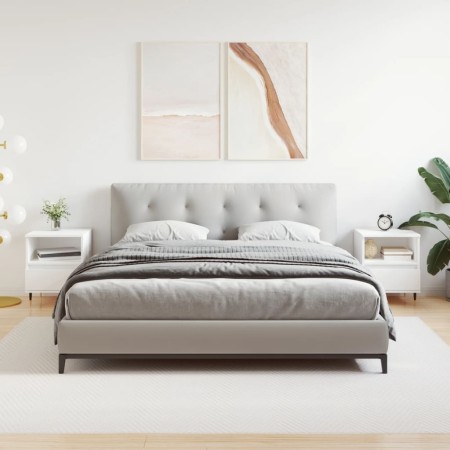 Mesitas de noche 2 uds madera de ingeniería blanco 40x35x50 cm de , Mesitas de noche - Ref: Foro24-830605, Precio: 73,63 €