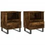 Nightstands 2 pcs engineered wood smoked oak 40x35x50 cm by , Nightstands - Ref: Foro24-830647, Price: 80,26 €, Discount: %