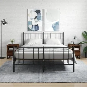 Nachttische, 2 Stück, Eichenbraun, Holzwerkstoff, 40 x 35 x 50 cm von , Nachttische - Ref: Foro24-830651, Preis: 82,75 €, Rab...