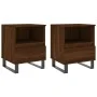 Mesitas noche 2 uds madera ingeniería marrón roble 40x35x50 cm de , Mesitas de noche - Ref: Foro24-830651, Precio: 82,75 €, D...