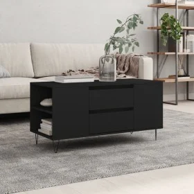 Black engineered wood coffee table 102x44.5x50 cm by , Coffee table - Ref: Foro24-830997, Price: 78,43 €, Discount: %