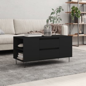 Mesa de centro madera de ingeniería negro 102x44,5x50 cm de , Mesas de centro - Ref: Foro24-830997, Precio: 79,34 €, Descuent...
